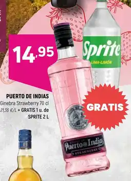 Coviran Puerto de Indias ginebra strawberry oferta