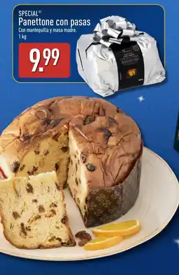 ALDI Special panettone con pasas oferta