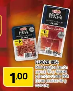 Coviran Elpozo 1954 mini taquitos jamón curado o jamón curado 1954 duroc lonchas oferta