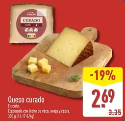 ALDI Queso curado oferta