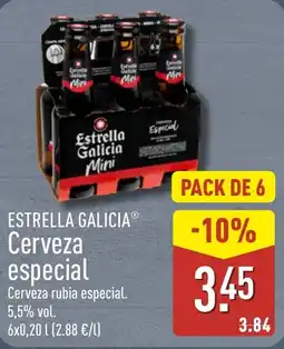 ALDI Estrella Galicia cerveza especial oferta