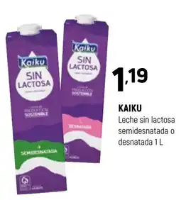 Coviran Kaiku leche sin lactosa semidesnatada o desnatada oferta