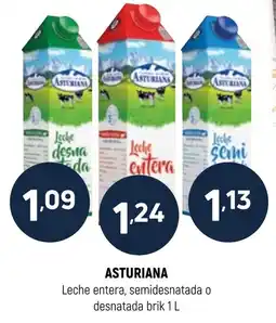 Coviran Asturiana leche entera, semidesnatada o desnatada brik oferta