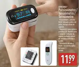 ALDI Ambiano pulsioxímetro tensiómetro termómetro oferta