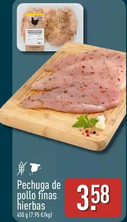 ALDI Pechuga de pollo finas hierbas oferta