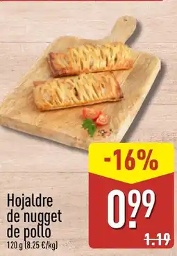 ALDI Hojaldre de nugget de pollo oferta