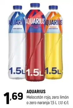 Coviran Aquarius melocotón rojo, zero limón o zero naranja oferta