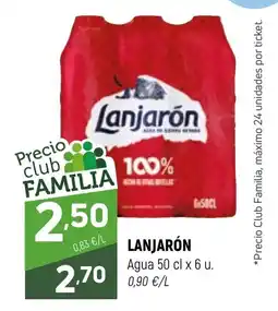 Coviran Lanjarón Agua 50 cl x 6 u. oferta