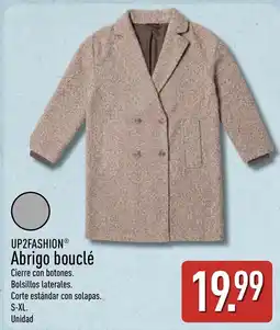 ALDI UP2FASHION abrigo bouclé oferta