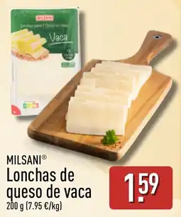 ALDI Milsani lonchas de queso de vaca oferta