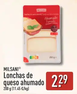 ALDI Milsani lonchas de queso ahumado oferta