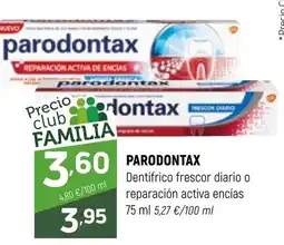 Coviran Parodontax dentífrico frescor diario o reparación activa encías oferta