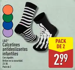 ALDI L&D calcetines antideslizantes infantiles oferta