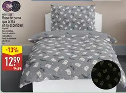 ALDI Novitesse Ropa de cama que brilla en la oscuridad oferta