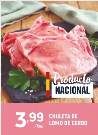 Chuleta de lomo de cerdo