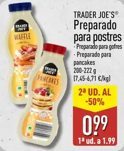 ALDI Trader Joe's preparado para postres oferta