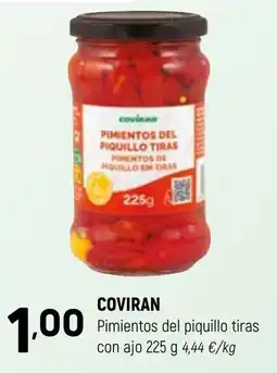 Coviran Coviran pimientos del piquillo tiras con ajo oferta