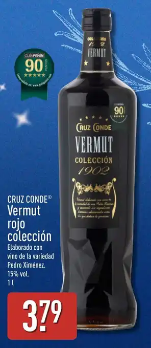 ALDI Cruz Conde Vermut rojo colección oferta