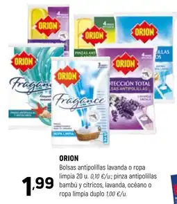Coviran Orion bolsas antipolillas lavanda o ropa limpia oferta