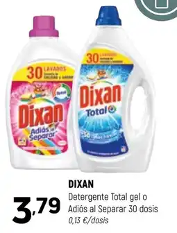 Coviran Dixan Detergente Total gel o Adiós al Separar 30 dosis oferta