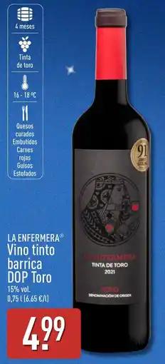 ALDI La enfermera vino tinto barrica oferta