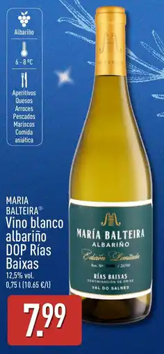 ALDI María Balteira vino blanco albariño oferta