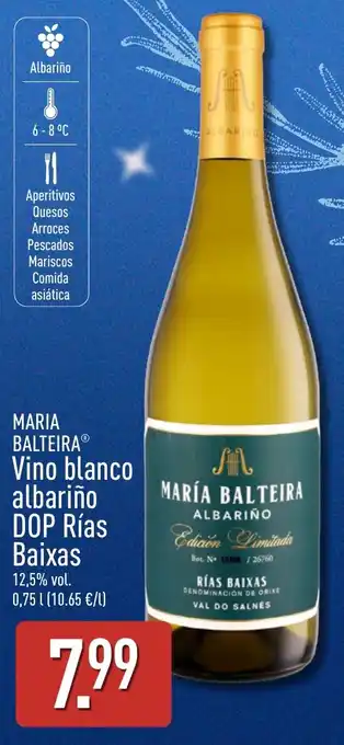 ALDI María Balteira vino blanco albariño oferta