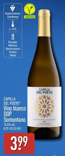 ALDI Capilla del Pueyo Vino blanco DOP Somontano oferta