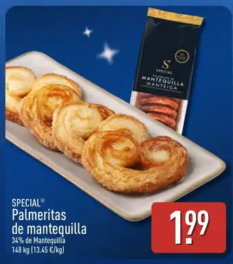 ALDI Special palmeritas de mantequilla oferta