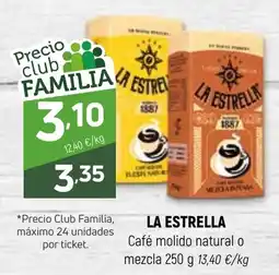 Coviran La Estrella café molido natural o mezcla oferta