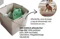 IKEA Tres - grejisiimojs alfombrilla/ caja oferta