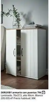 IKEA Blanco - armario con puertas oferta