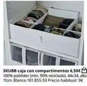 IKEA Blanco - skubb caja con compartimentos oferta