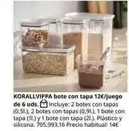 IKEA Korallvippa bote con tapa oferta