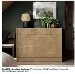 IKEA Tonstad - comoda de 6 cajones oferta