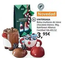 IKEA Blanco - bolsa muñecos de nieve chocolate . 96g. rainforest alliance certified oferta