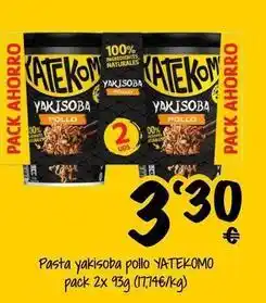 Cash Fresh Yatekomo - pasta yakisoba pollo oferta