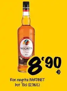 Cash Fresh Bardinet - ron negrita oferta
