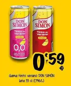 Cash Fresh Don simón - gama tinto verano oferta