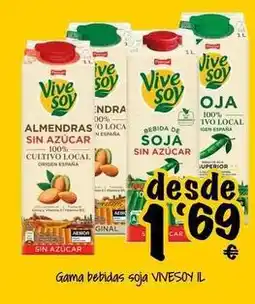 Cash Fresh Vivesoy - gama bebidas soja oferta
