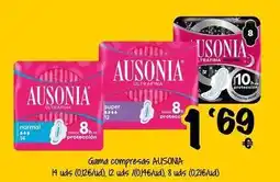 Cash Fresh Ausonia - gama compresas oferta
