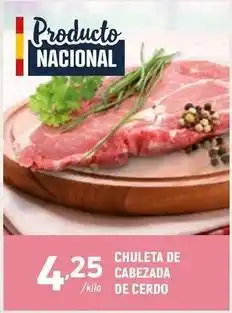 Coviran Chuleta de cabezada de cerdo oferta