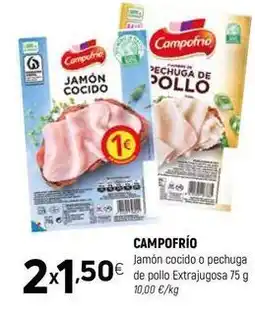 Coviran Campofrío - jamon cocido o pechuga de pollo extrajugosa oferta