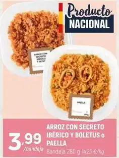 Coviran Arroz con secreto ibérico y boletus o paella oferta
