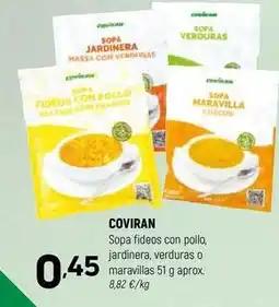 Coviran Coviran - sopa fideos con pollo, jardinera, verduras o maravillas oferta