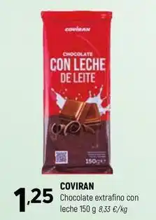Coviran Coviran - chocolate extrafino con leche oferta