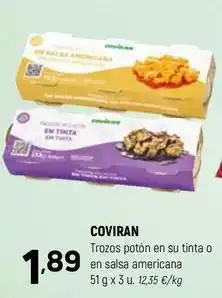Coviran Coviran - trozos potón en su tinta o en salsa americana oferta
