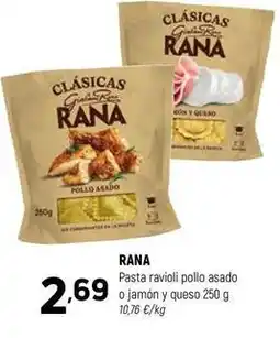 Coviran Rana - pasta ravioli pollo asado o jamon y queso oferta