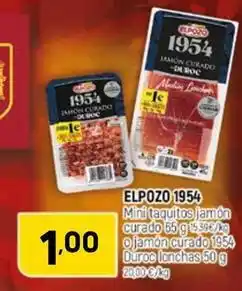 Coviran Elpozo - 1954 mini taquitos jamón curado o jamon curado oferta