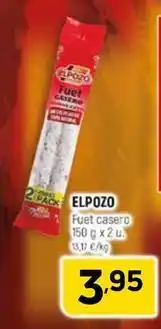 Coviran Elpozo - fuet casero oferta